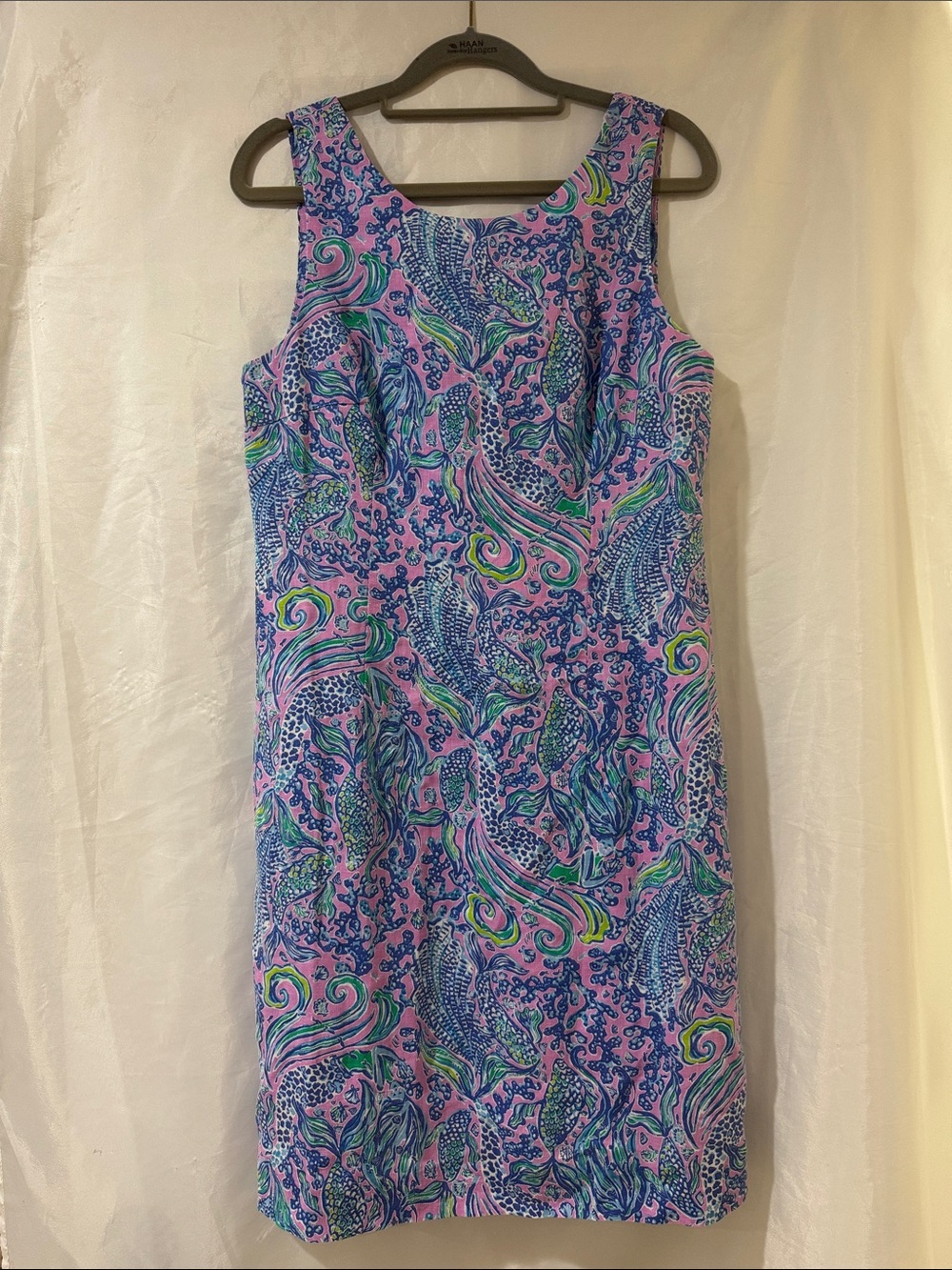 Lilly Pulitzer 6 Marina Linen Shift Dress Nee